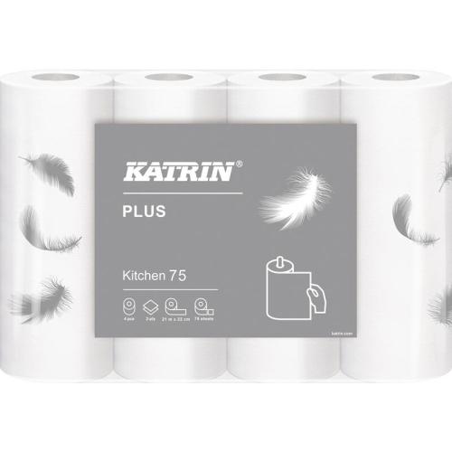 KATRIN Køkkenrulle Plus 2-lags 4 stk.