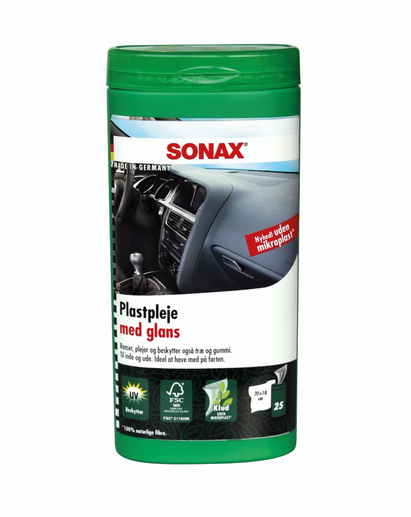 SONAX Plastpleje m. Glans Wipes 25 stk.