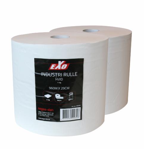 EXO Industrisrulle Hvid 1-lag 29cm/960m