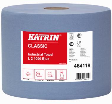 Katrin Værkstedsrulle Blå 2-Lag 360M/22Cm 2 stk.