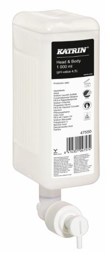 KATRIN Head & Body, fl.sæbe 1000ml