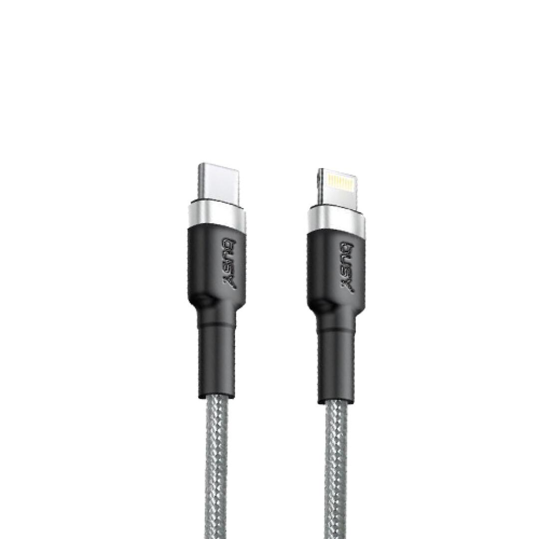 Busy Type C with Ligth. cable 27W 1m braid black