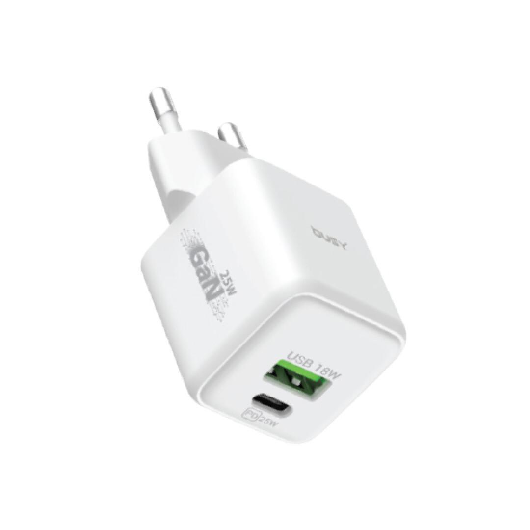 Busy Double USB wall charger 25W GAN