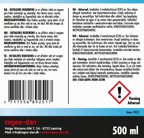 DETAILERS Ruderens 500 ml.