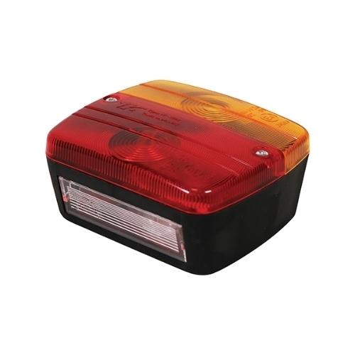 Lygte, bag, trailer 4 funktioner + pærer 12V (Re)