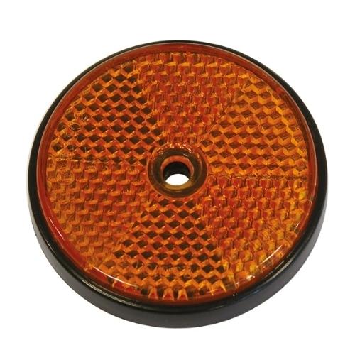 Refleks rund 70mm orange 2 stk. (Re)