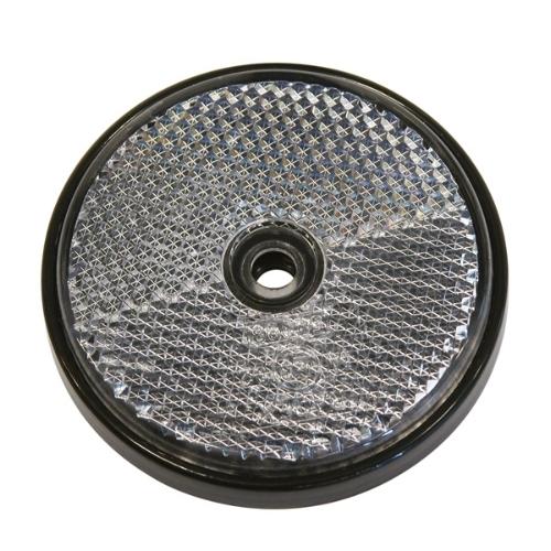 Refleks rund 70mm hvid 2 stk. (Re)