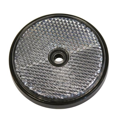 Refleks rund 70mm hvid 2 stk. (Re)