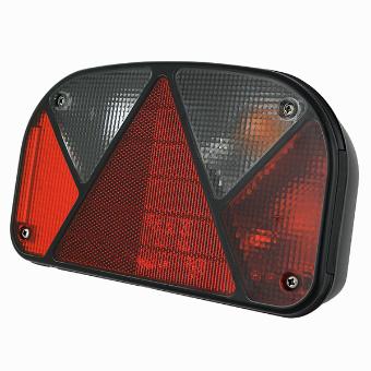 Lygte, bag, trailer, 5 funktioner højre 12V
