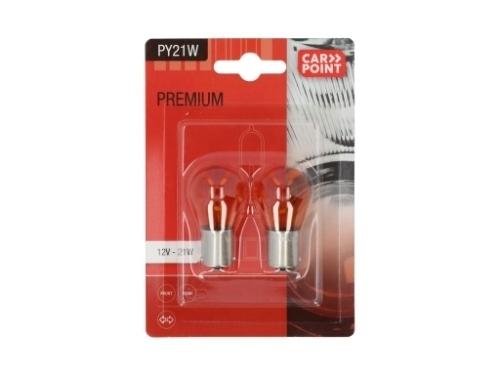 Carpoint Premium Car Bulbs 12V PY21W 2 Pieces