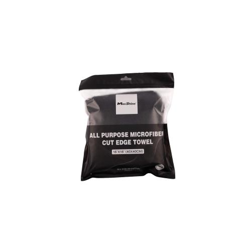 Maxshine Microfiberklud 40x40cm Sømløs Sort 5 stk.
